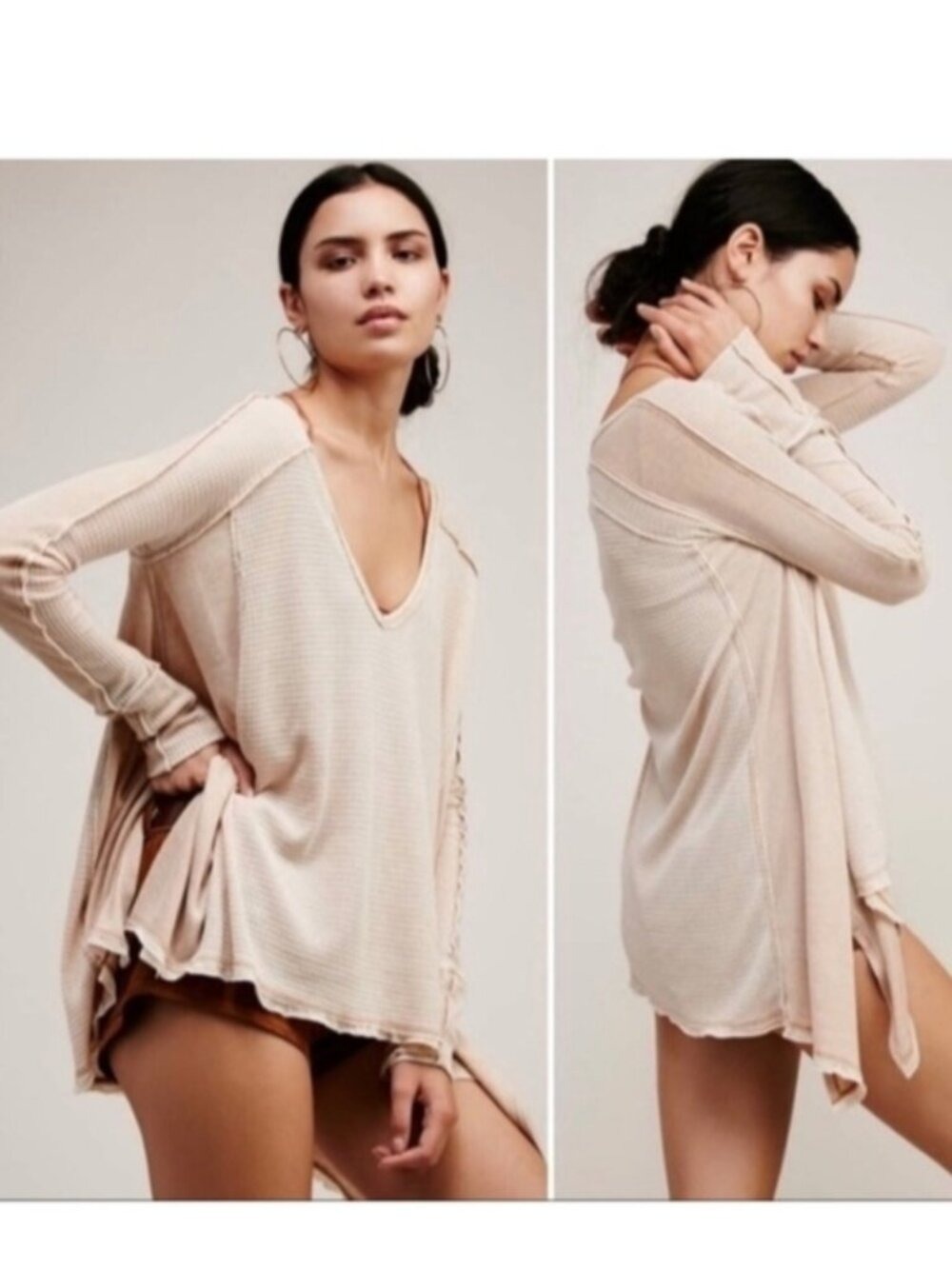 FREE PEOPLE | Pacific Thermal Waffle Top Sz S